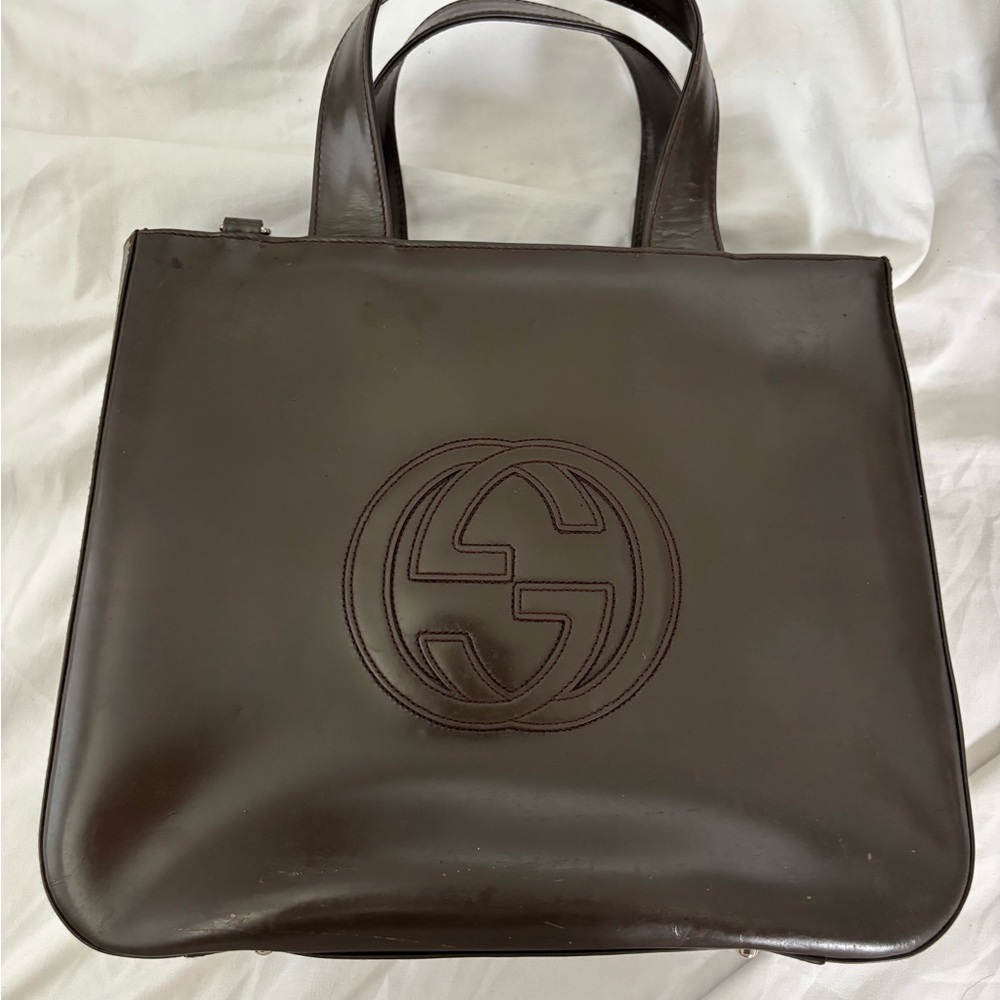 Gucci Black, Brown and Maroon Leather Messenger Trio - Picture 4 of 16